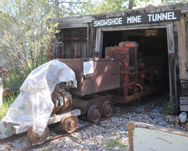 Snowshoe Mine tunnel. Photo by LibbyMT.com.